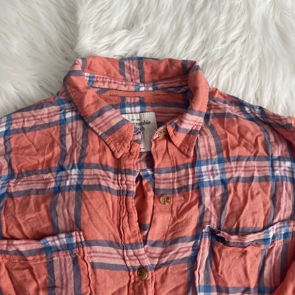 Abercrombie and Fitch Plaid Button Up - Picture 4 of 5